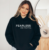 Fearless And Fruitful Hoodie - White on Black