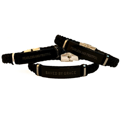 Titanium Leather Bracelets