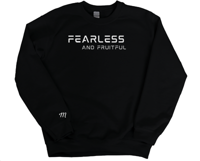 Fearless and Fruitful Sweatshirt - White on Black